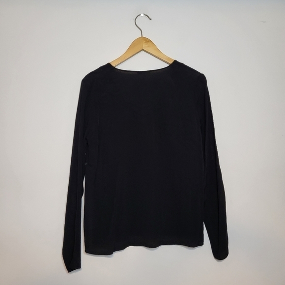 Aritzia Wilfred Free Black Lace Up Top Size S - Picture 5 of 9